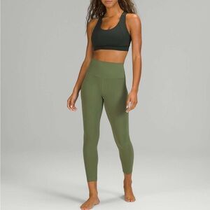 lululemon align high-rise pants 25” green twill